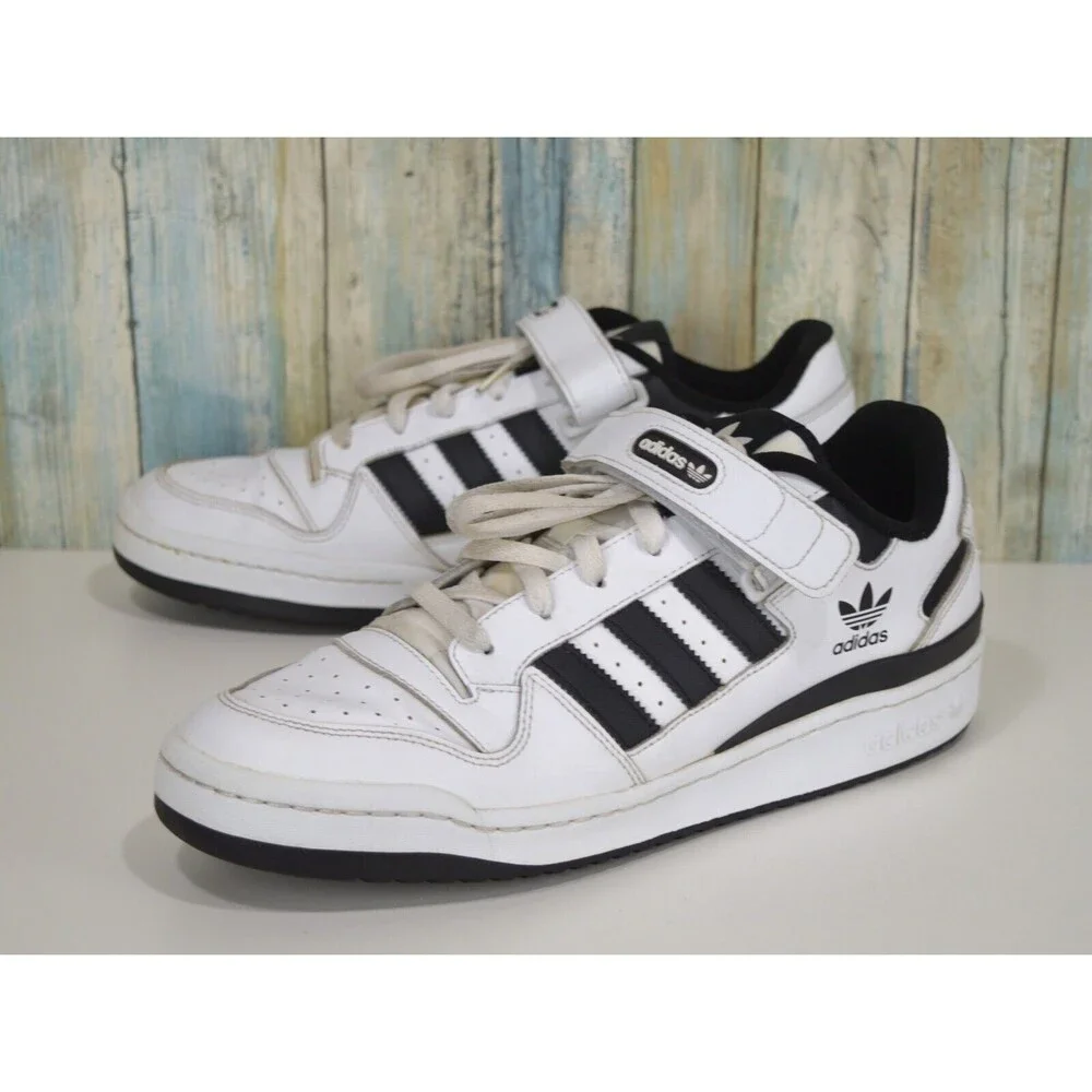 Adidas Forum Low Men's Size 13 Shoes Cloud White/Core Black FY7757 - Picture 1 of 10